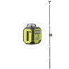 NIVEL LASER 2 LINEAS VERDES DE 360º Y BARRA TELESCOPICA ALCANCE 25 M RYOBI